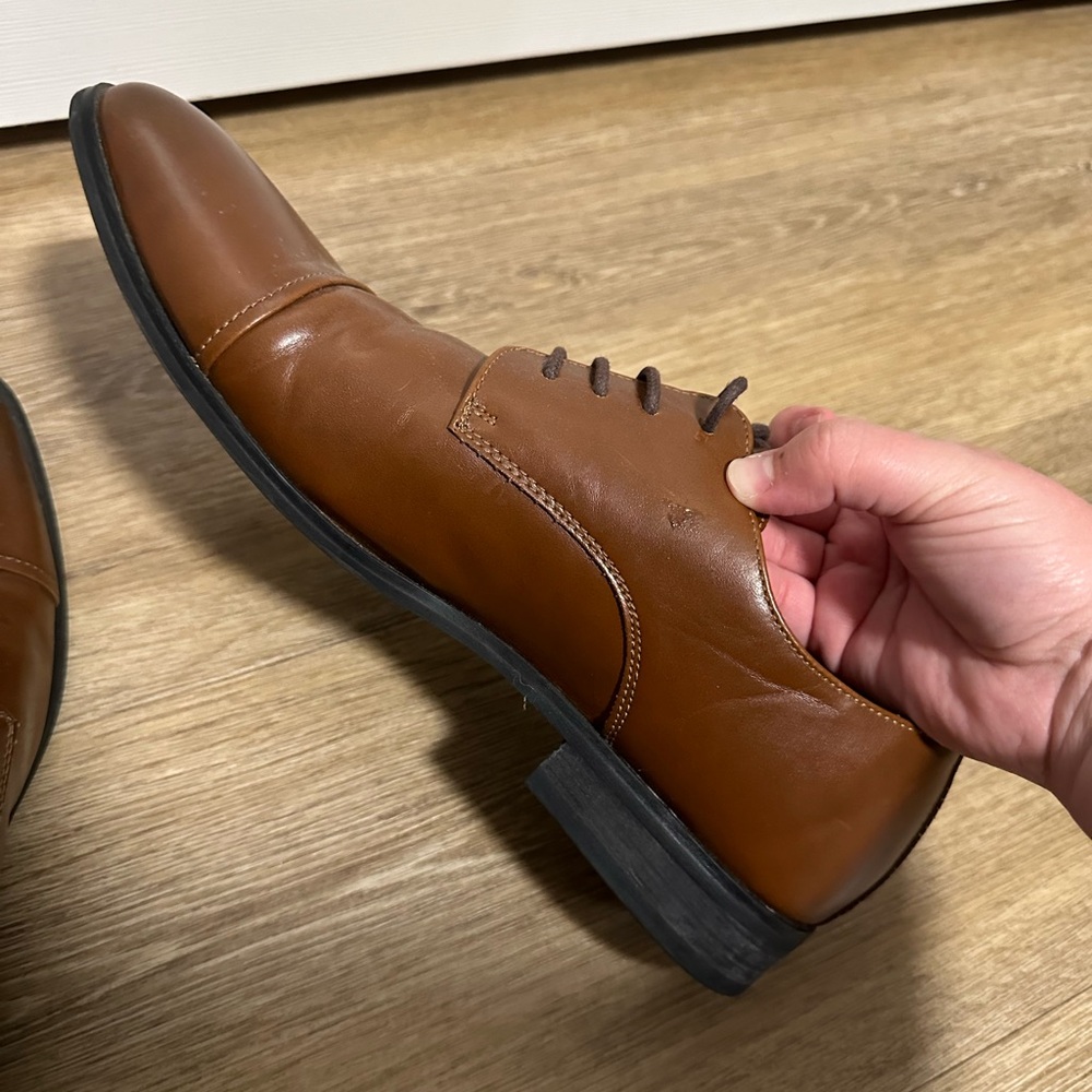Express Brown Dress Shoes Mens Size 11 - Picture 8 of 9